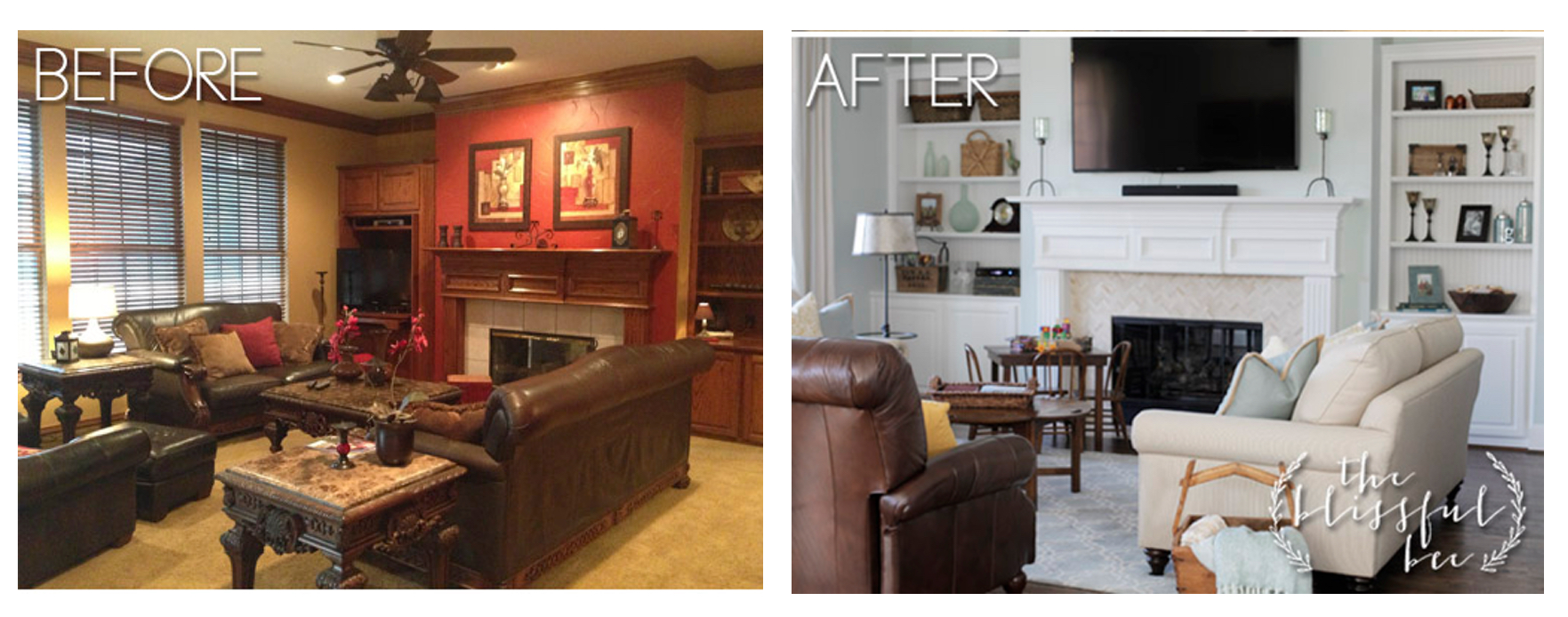 Living Room Remodels Before And After