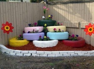 tire planters