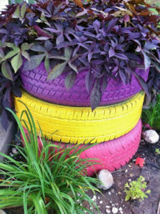 tire planters