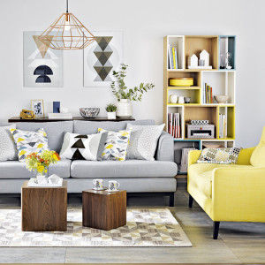 yellow color decor
