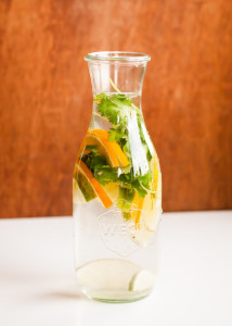 Citrus and Cilantro Infused Water