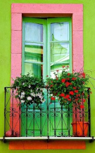Colorful homes in Brazil