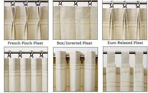 Curtain pleats